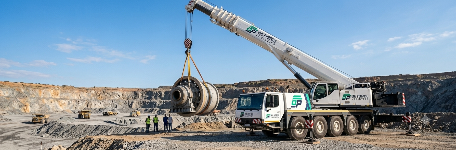 Abnormal logistics - oversized crane transport