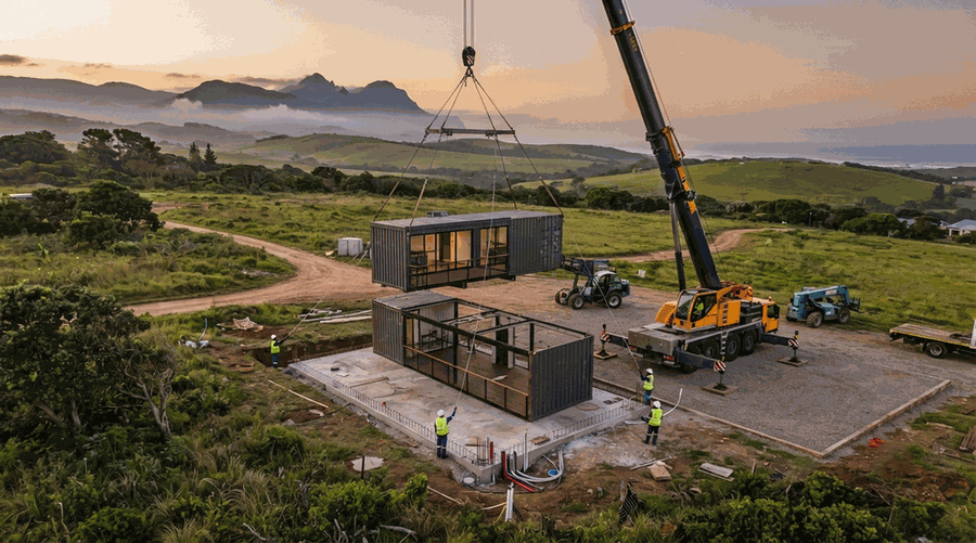 Container homes and parkhome transport