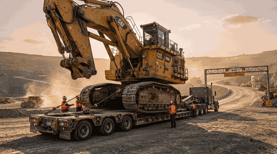 Heavy haulage of mining equipment in South Africa