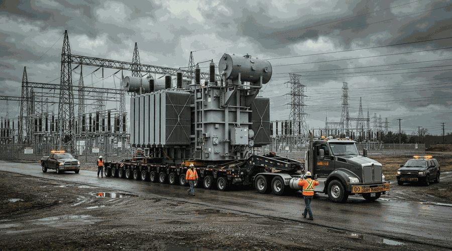Transformer and capital equipment transport