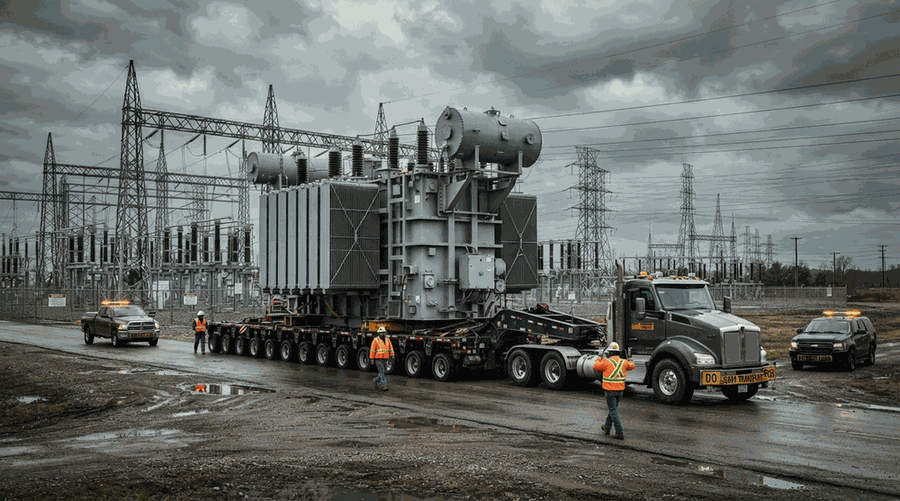 Transformer and capital equipment transport