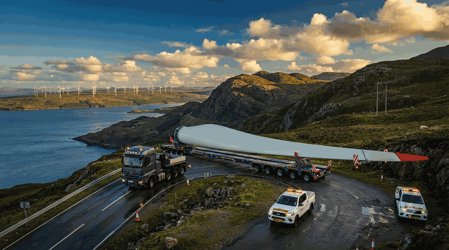 Wind turbine and energy project cargo transport