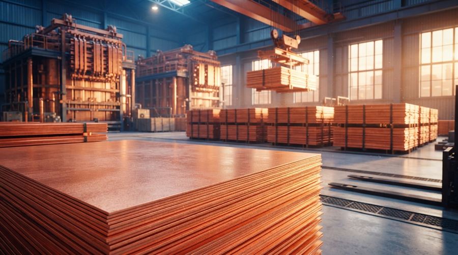 Copper cathode and concentrate for export